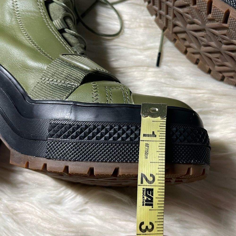 Converse Olive Green Platform Combat Boots - Picture 8 of 10